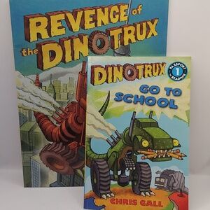 Dinotrux Scholastic Paperback Book Bundle Of 2 Easy Readers